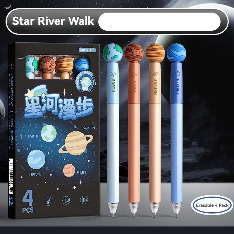 4Pcs Erasable Gel Ink Pen Rotatable | 0.5mm