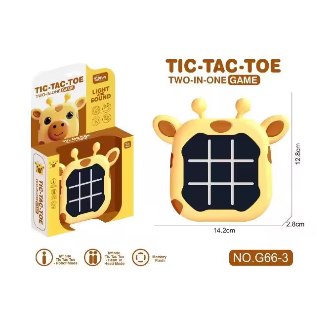 3D Animal Shaped Electronic Tic Tac Toe & Memory Game