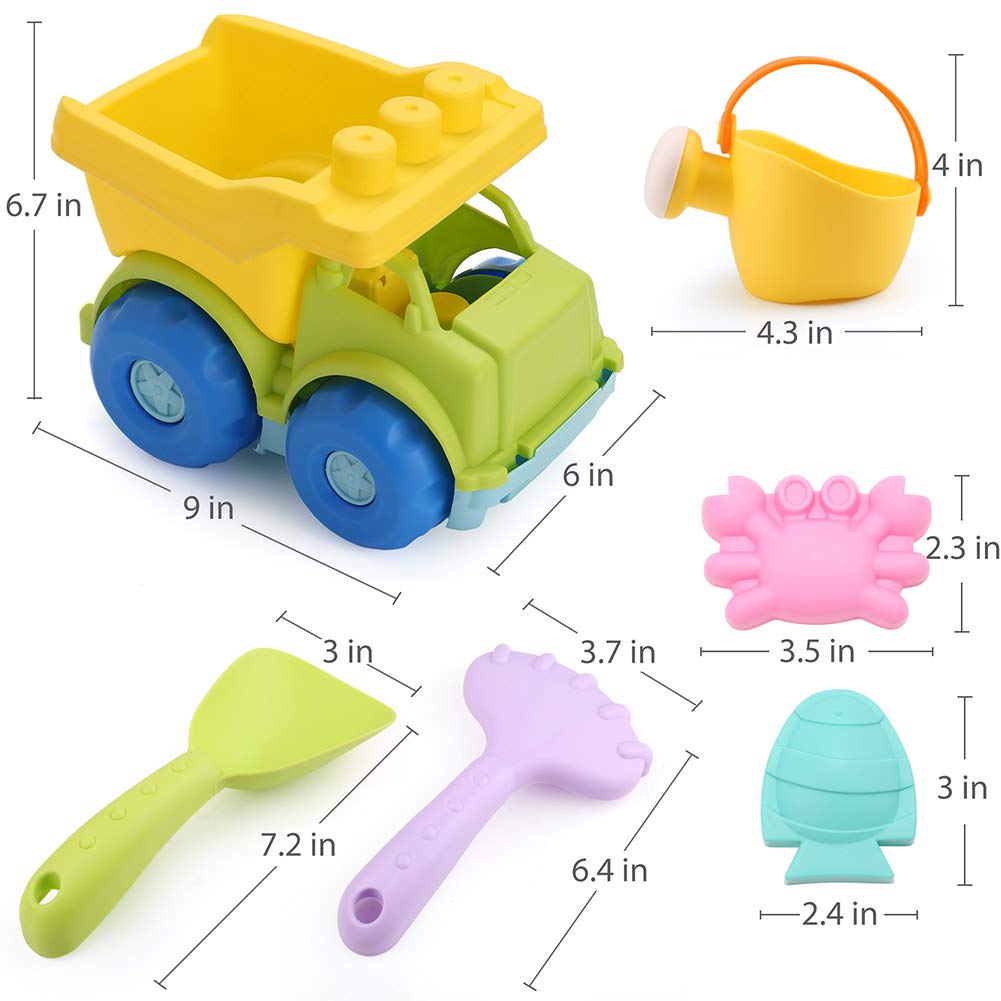 9pcs Beach Toys - Soft n Safe