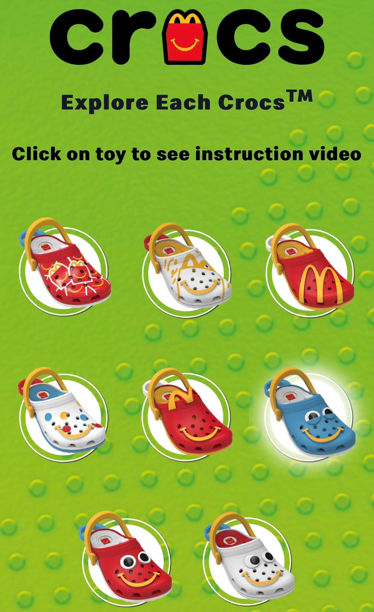 Crocs X McDonald’s- Happy Meals Gifts