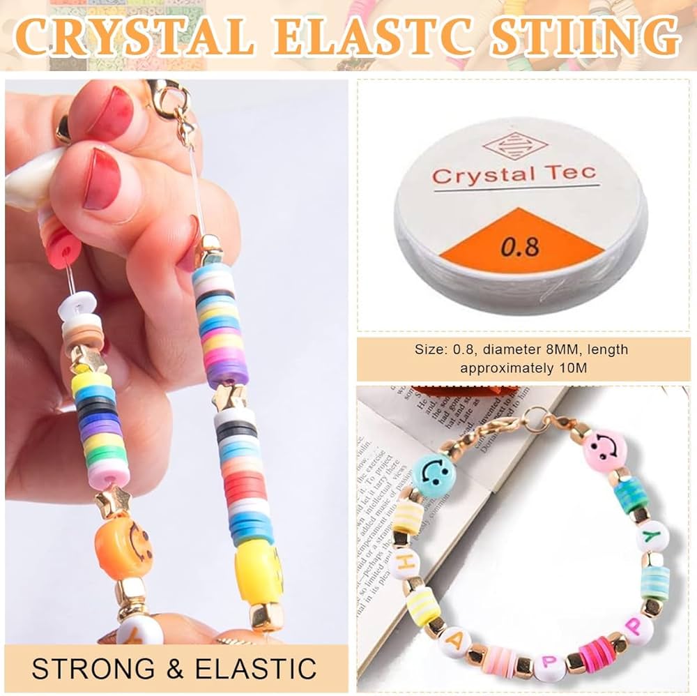 4200pcs Clay Beads for Jewellery Maker