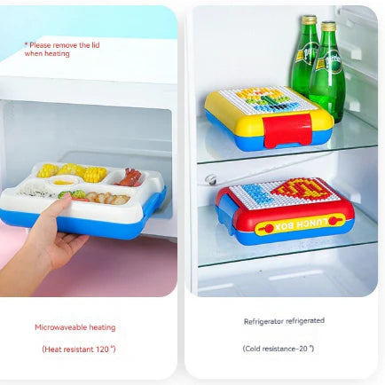 DIY Blocks - 800ml BPA Free Leak-Proof Lunch Box