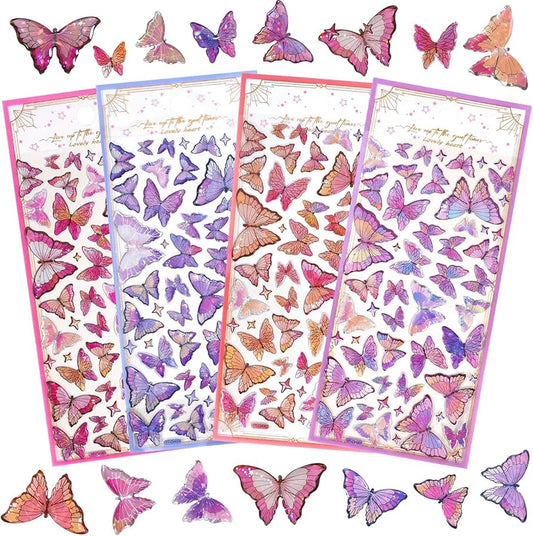Glittery Butterfly Stickers