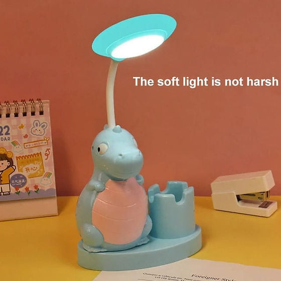 Cute Dino Table Lamp | Night Lamp | Pen Stand with Sharpener