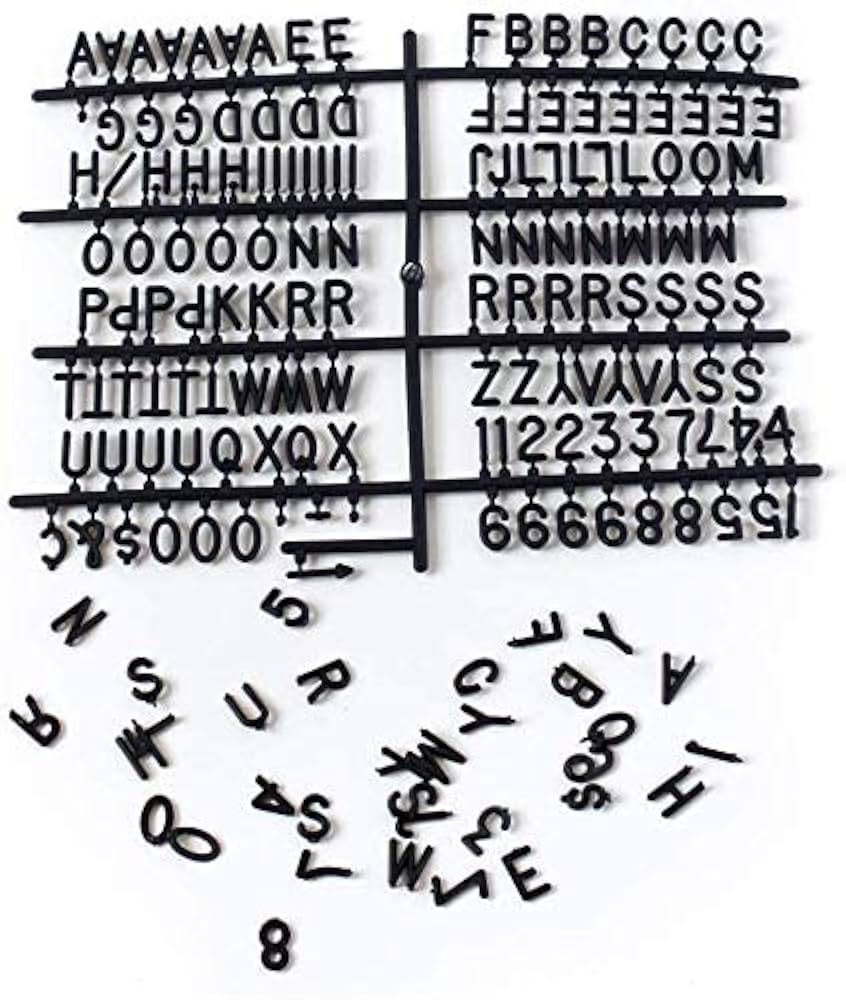 PVC Wooden Letter Board - 10”x10”