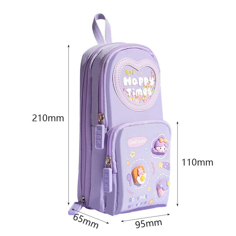 School Bag Shape Kawaii Pencil Pouch