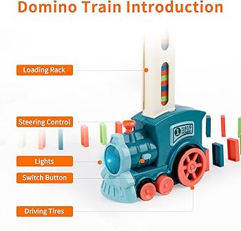 Dominos Train with Music | 60 Dominos