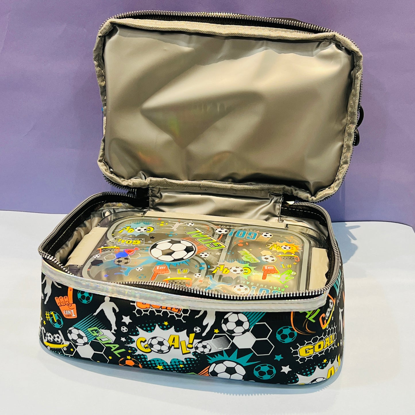 Vest Lunch Combo | Double Decker Lunchbag with Spill Free Lunchbox