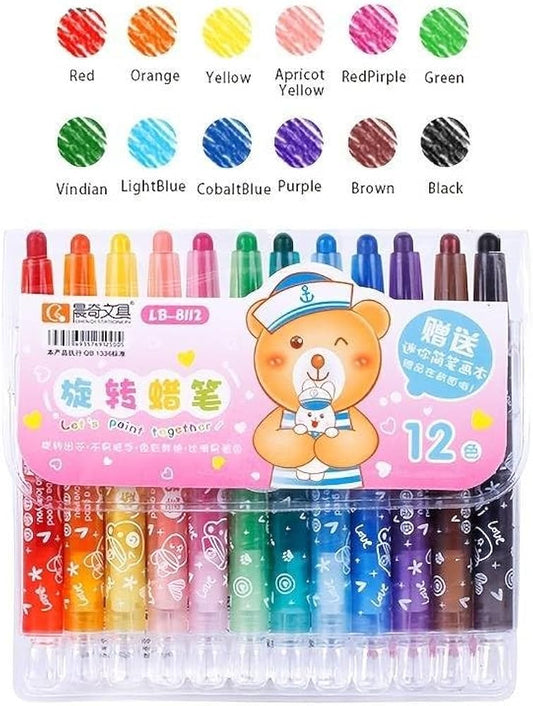 Twist Crayons with Book