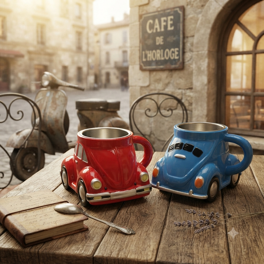 Vintage Beetle 3D Coffee Mug - Stainless Steel