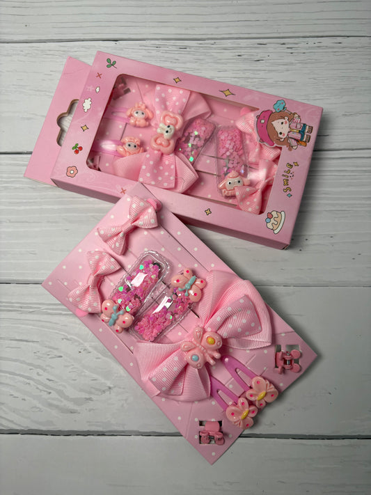 9pcs Bunny Hairpins Set
