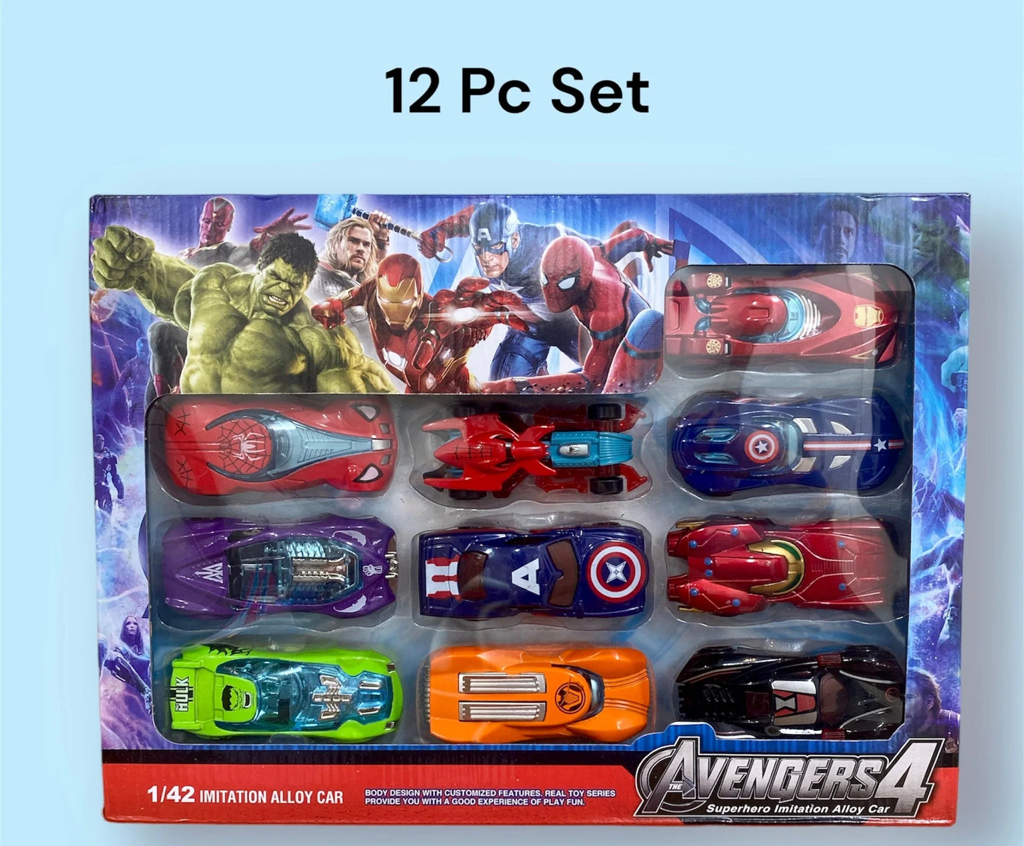 Avengers - 12 Super Cars | Die-Cast