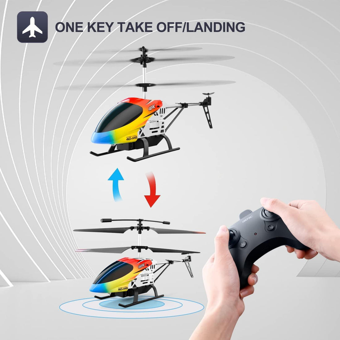 4DRC M5 RC Helicopter - 3.5 Channel Aircraft with Gyro Altitude