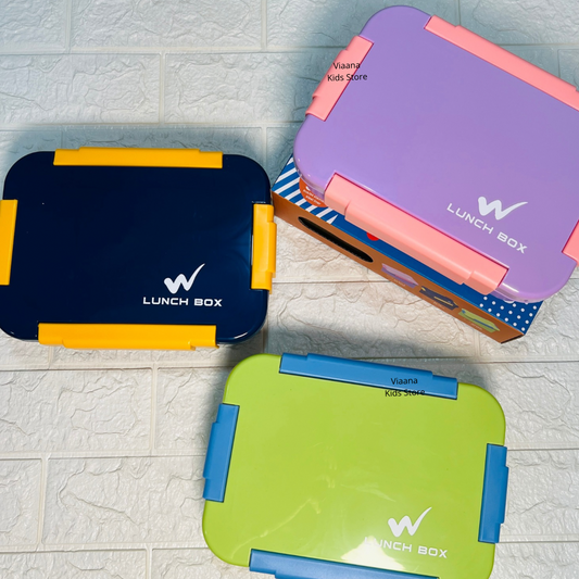 Opaque Lid : Spill Free 3 Grids Lunchbox