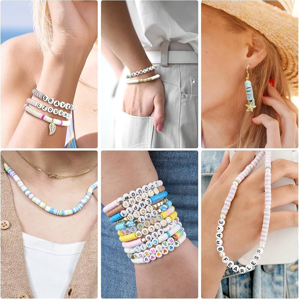 4200pcs Clay Beads for Jewellery Maker