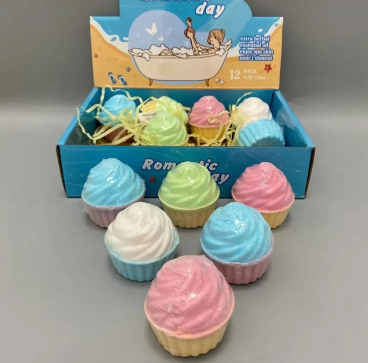 Kids Bubble Bath Bombs (12pcs - Random Design)