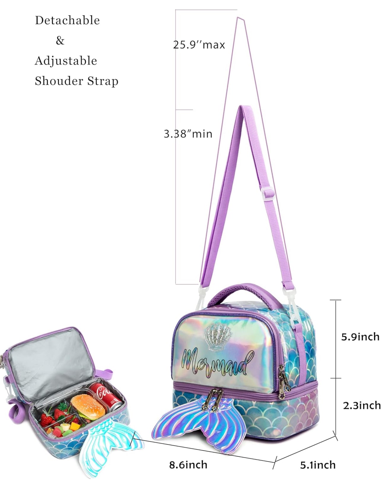 Luxury Lunch Bag - Two Big Compartments | Insulated