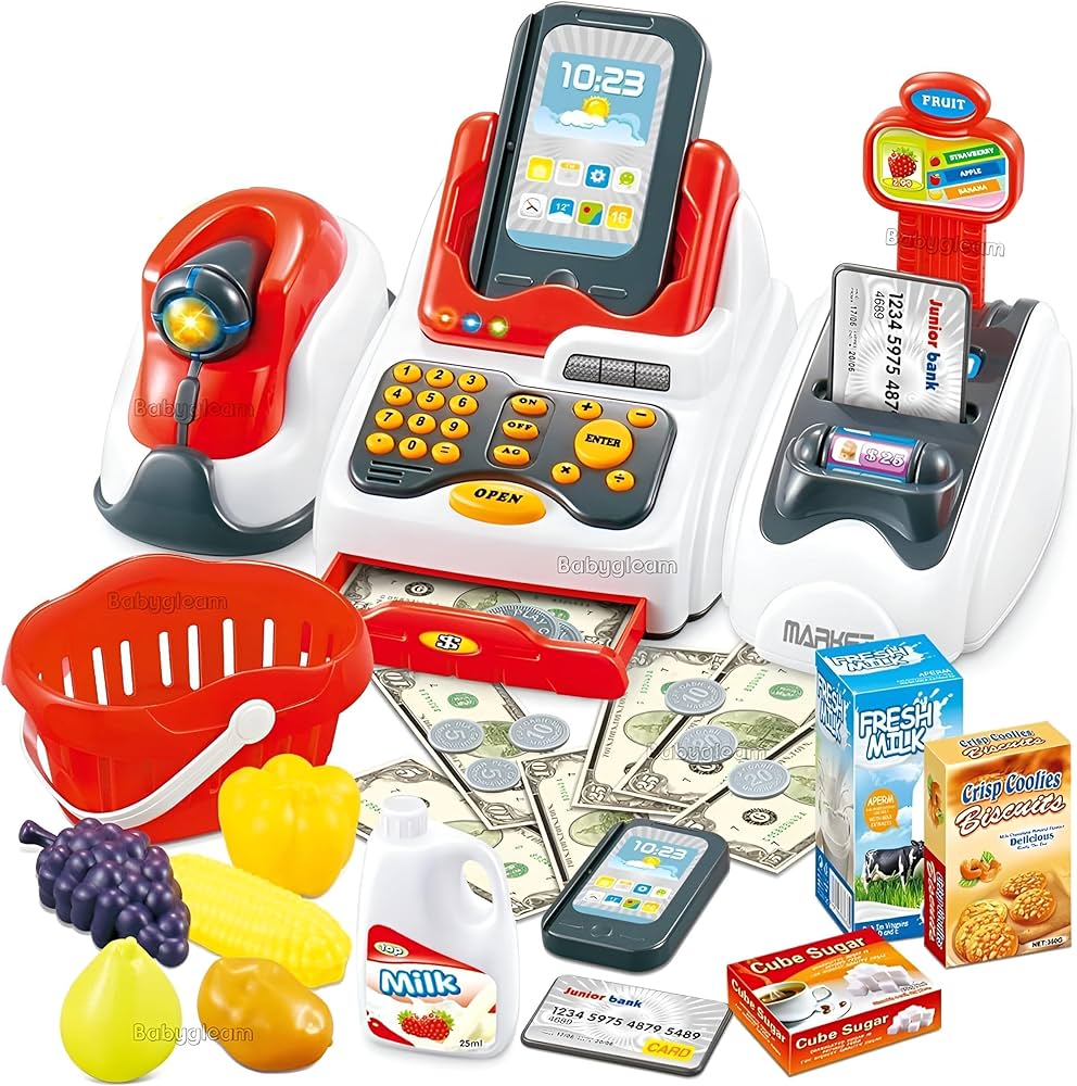 Home Supermarket Kids Smart Cash Register Toy Set – Viaana Kids