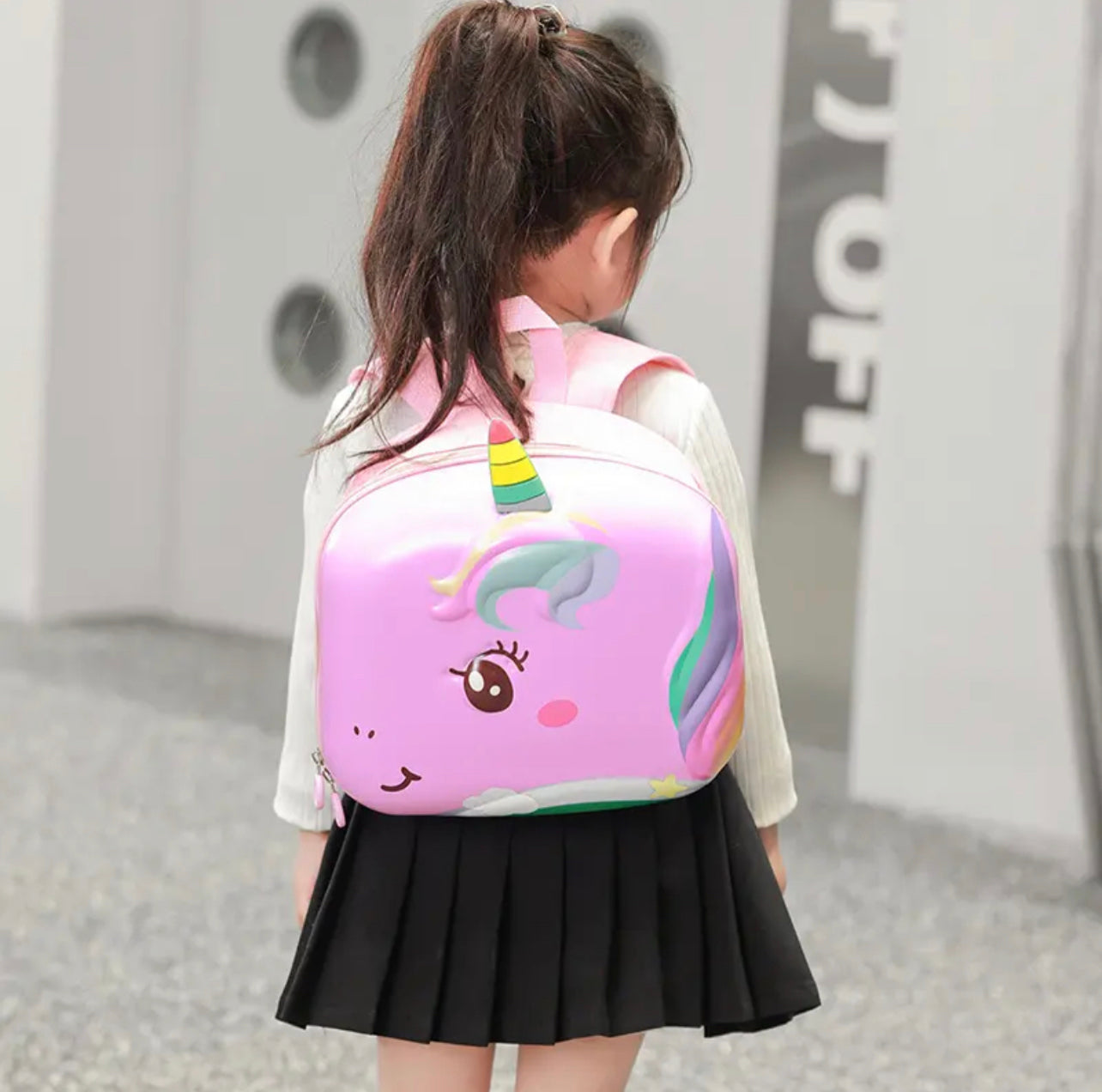 3D Unicorn Head Travel Backpack