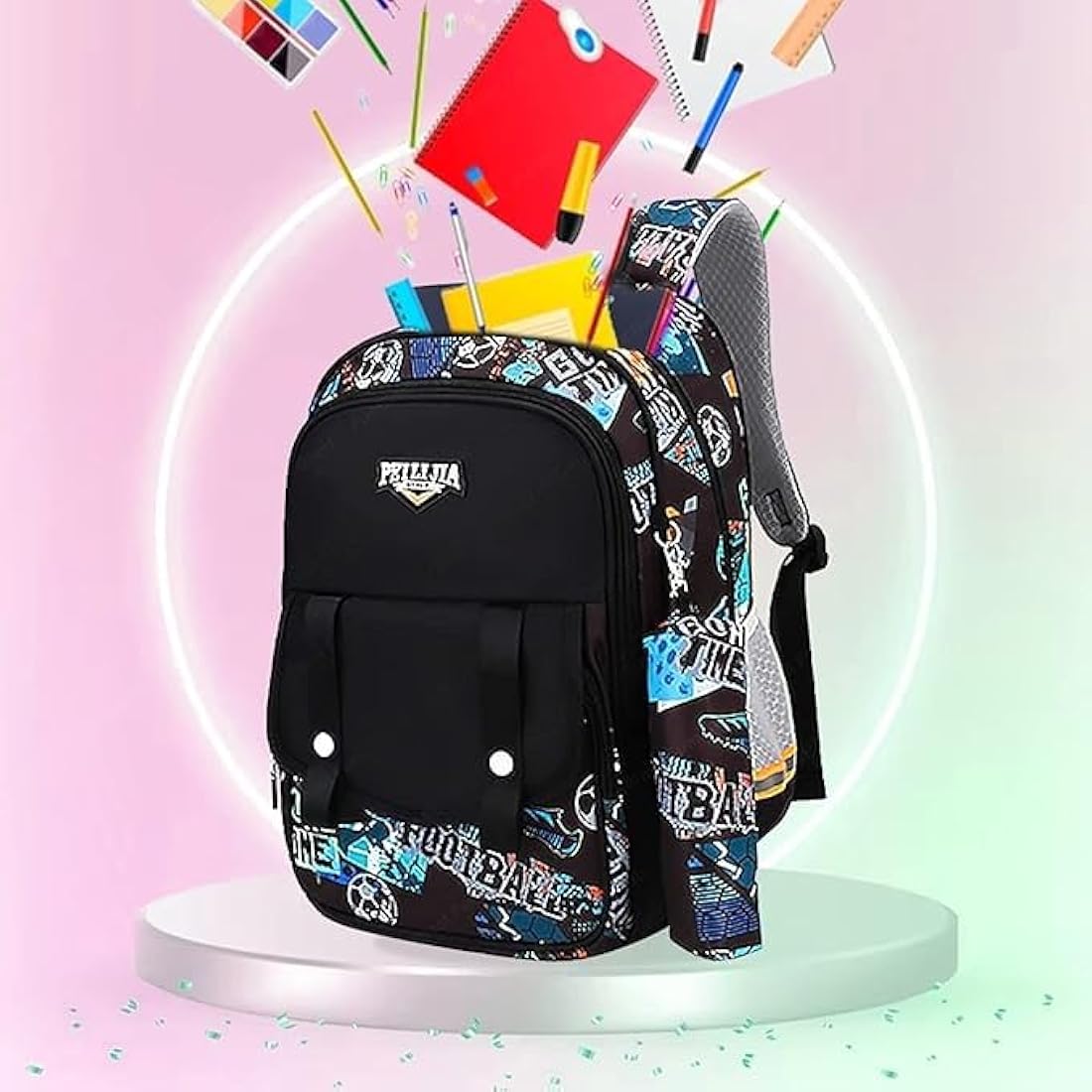 Football World - 16” Multi Pocket Smart Backpack
