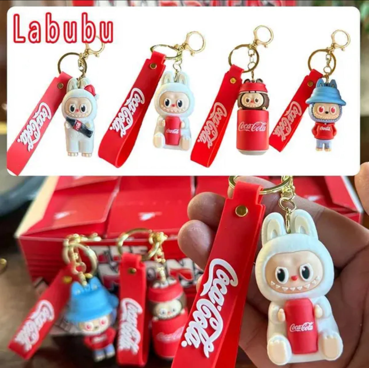 The Monster - Labubu Keychains (Coca-Cola Edition)