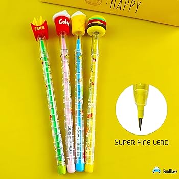 Bullet Stacking Pencils (Set of 4)
