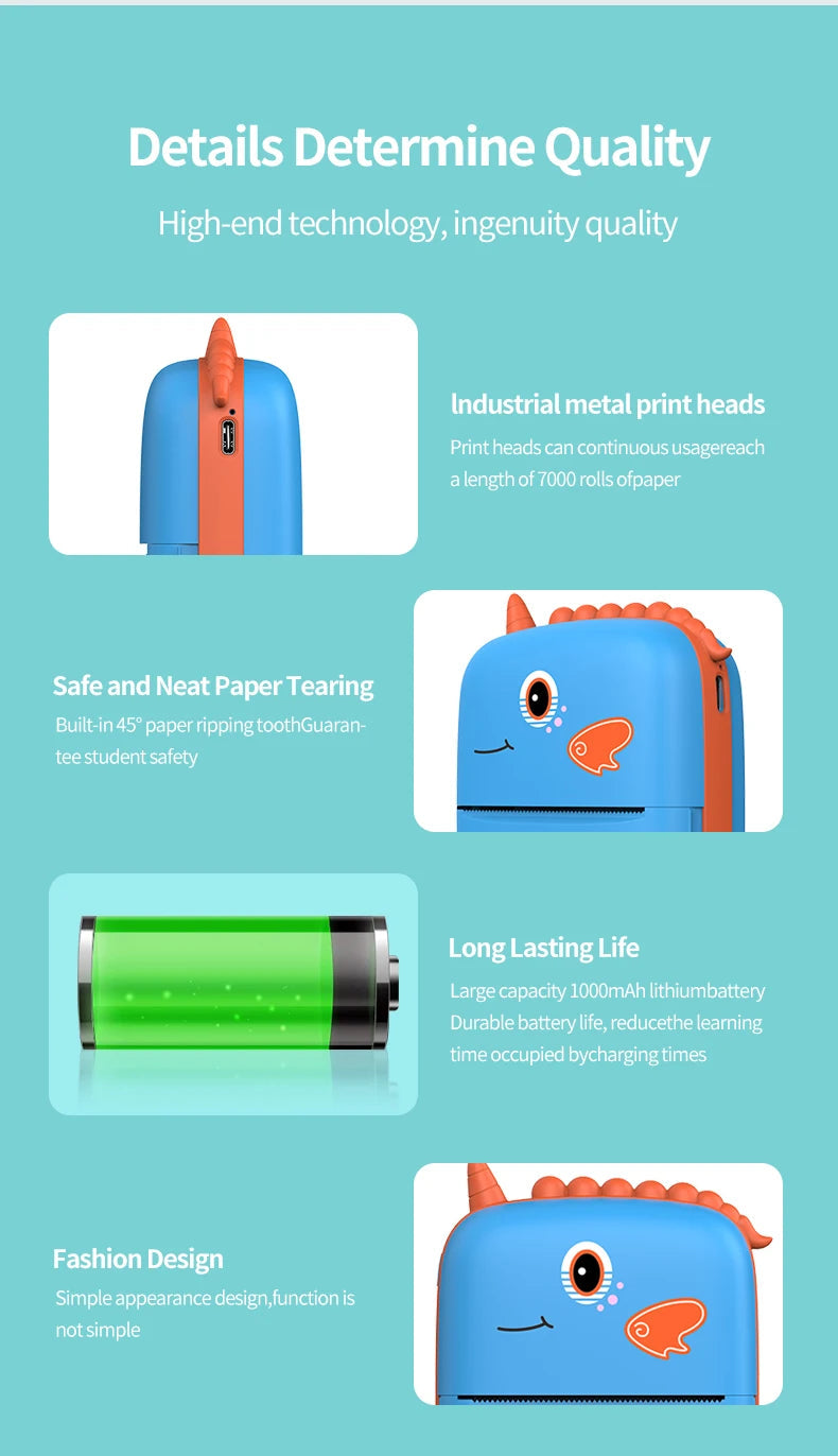 Instant Mini Printer - Fun, Learn and Make Memories 🖨️