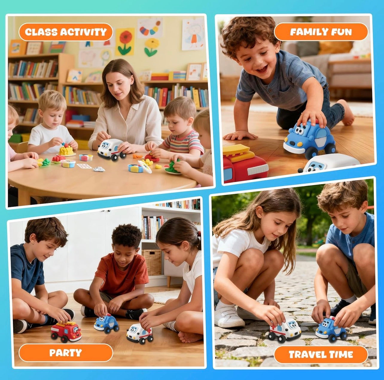 Cars - DIY Pull Back Cars Air Clay