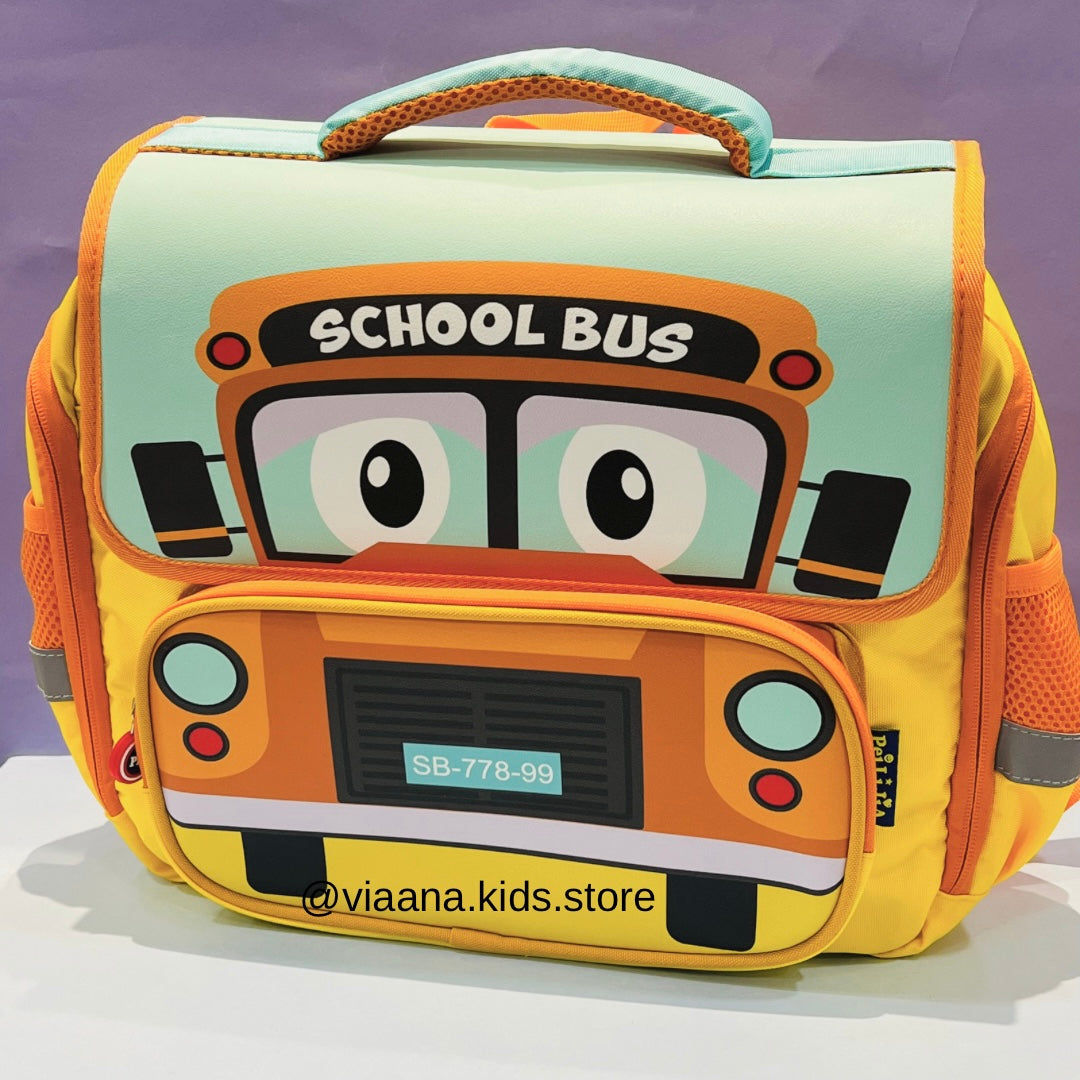 School Bus Backpack- Rectangular Shape !! – Viaana Kids Store