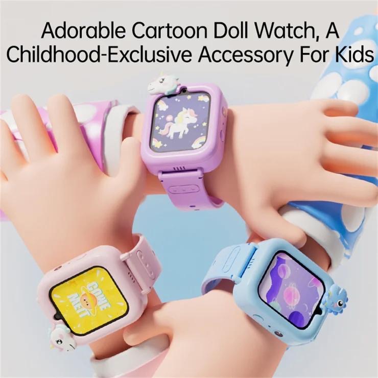 Koool - 1.83” Touch Screen Kids Smart Watch Built In 36 Games Video Recorder Music Player with Flashlight