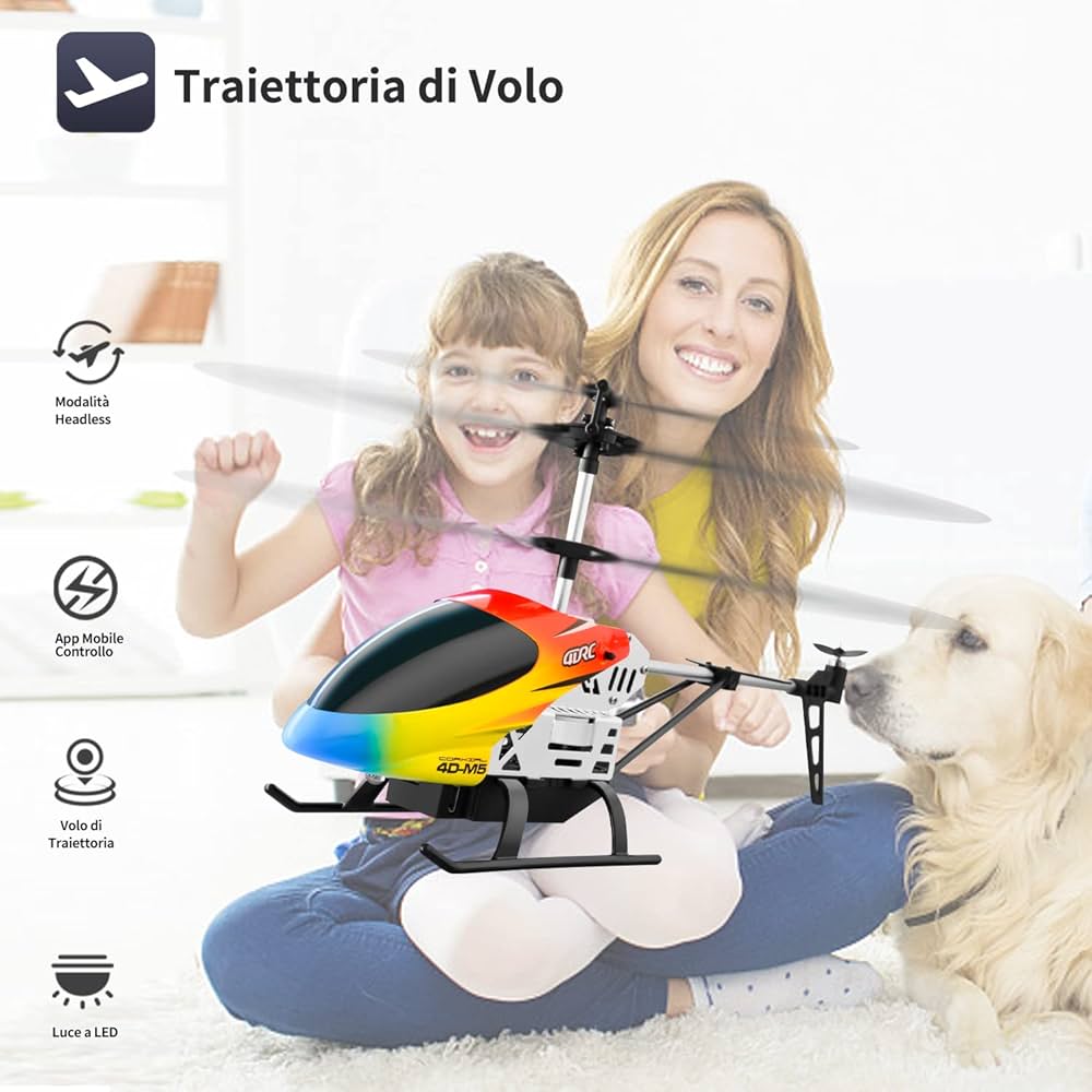 4DRC M5 RC Helicopter - 3.5 Channel Aircraft with Gyro Altitude