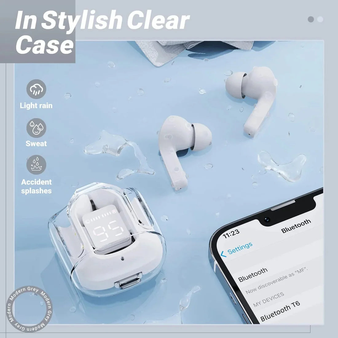 Transparent earbuds online