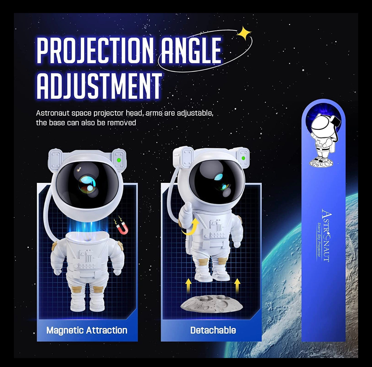 Astronauts Projector - Let’s Go to the Moon