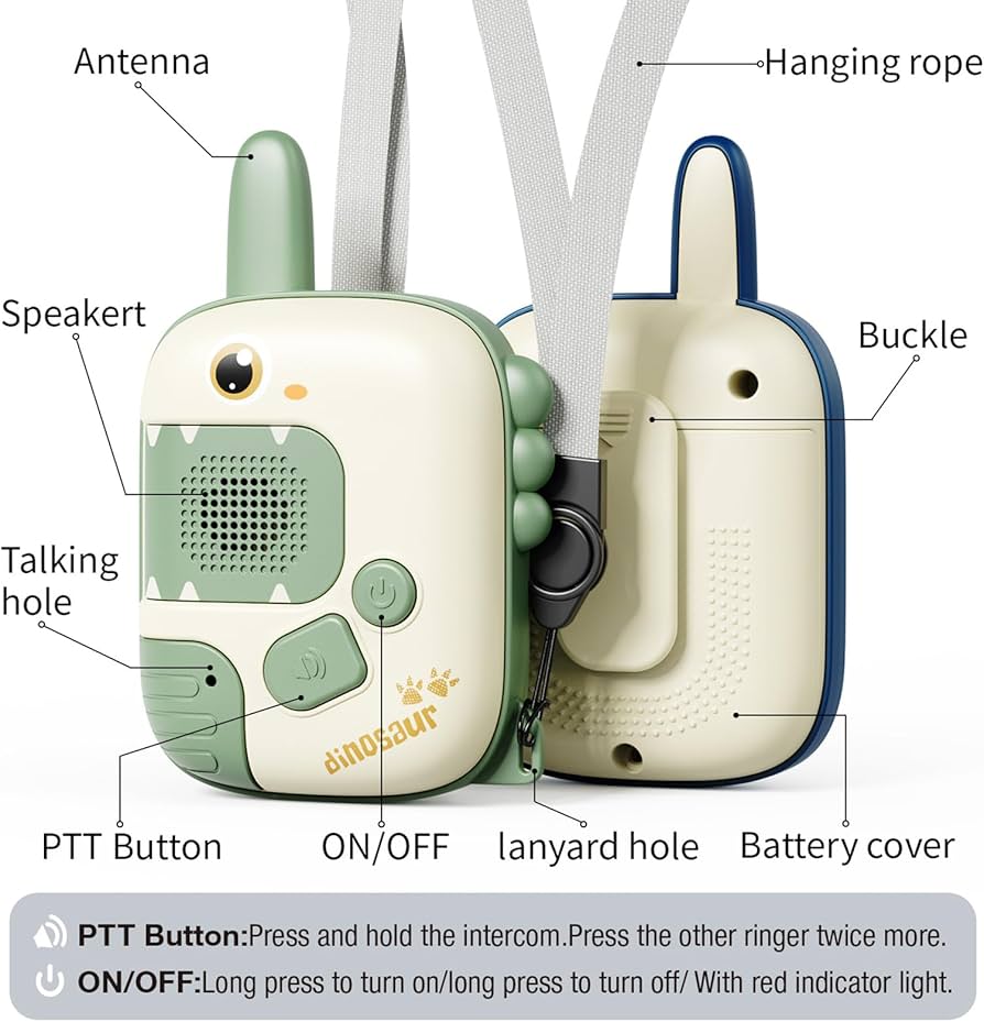 Smart Walkie Talkie - 2pcs | 1000ft Range