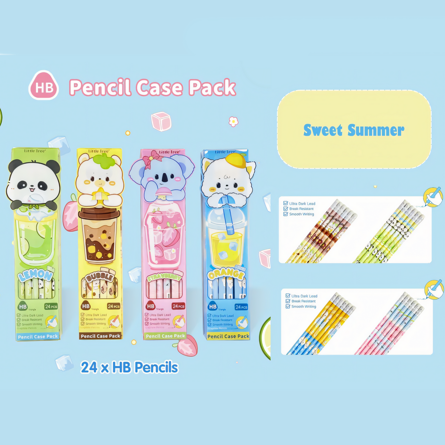 Animal HB Pencil - 24pcs