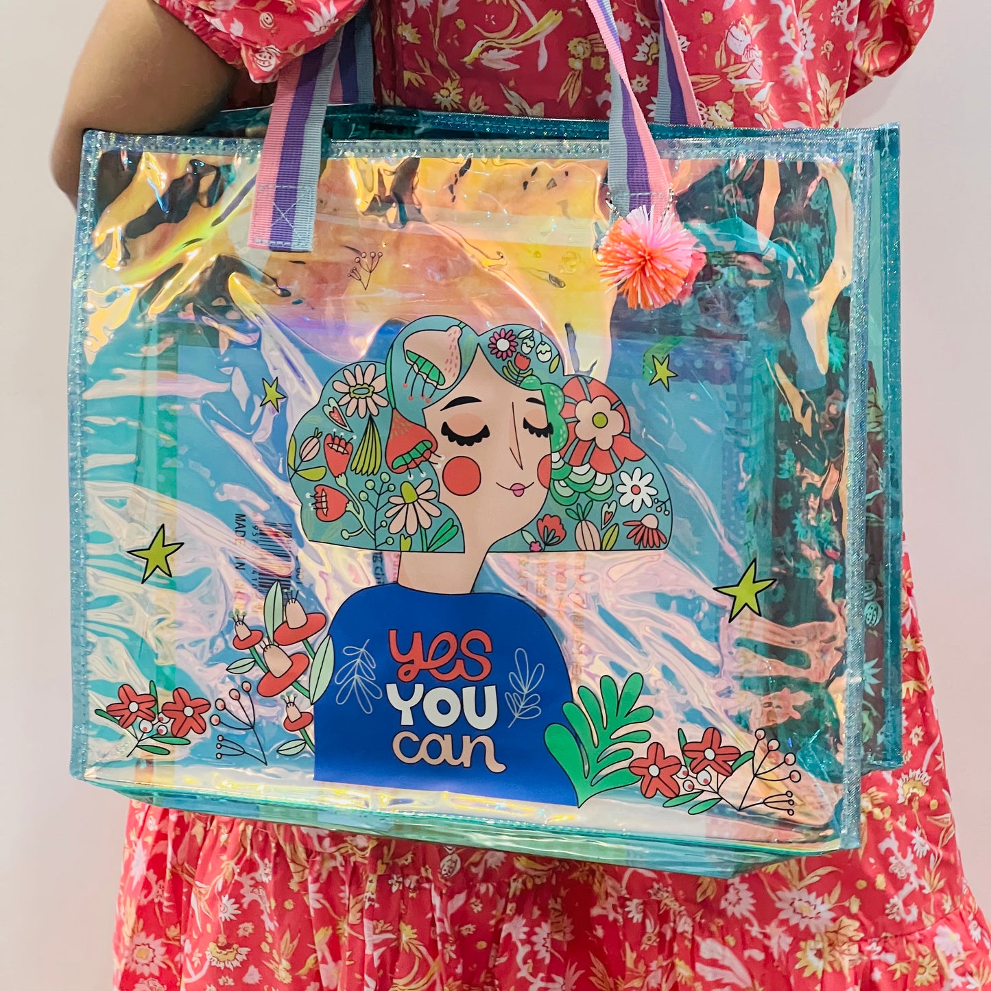 Large Capacity | Multipurpose Holographic Luxury Tote