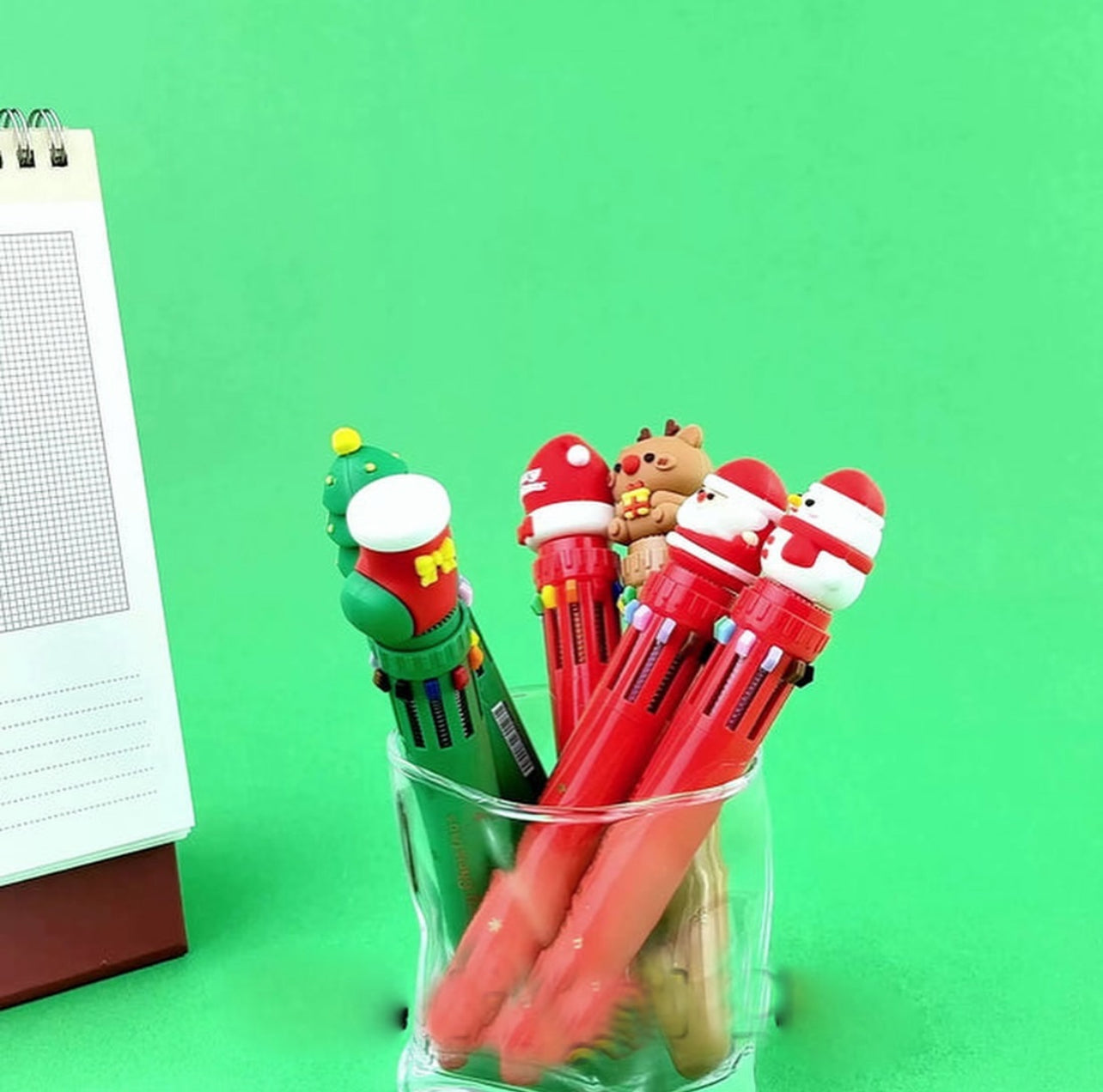 10 in 1 Christmas Gel Pens : Fun and Vibrant Writing