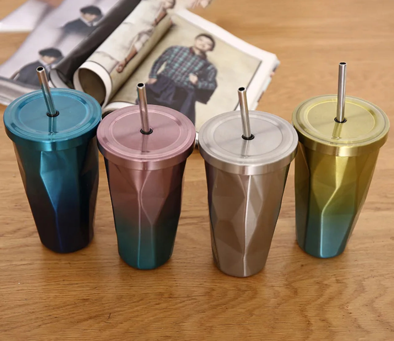 Diamond Steel Sipper