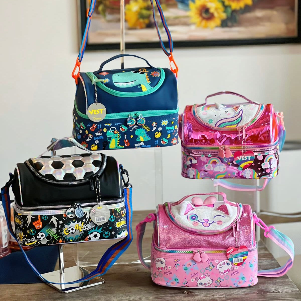 Multipurpose Double Decker Insulated Bag For Kids - Luxury Quality
