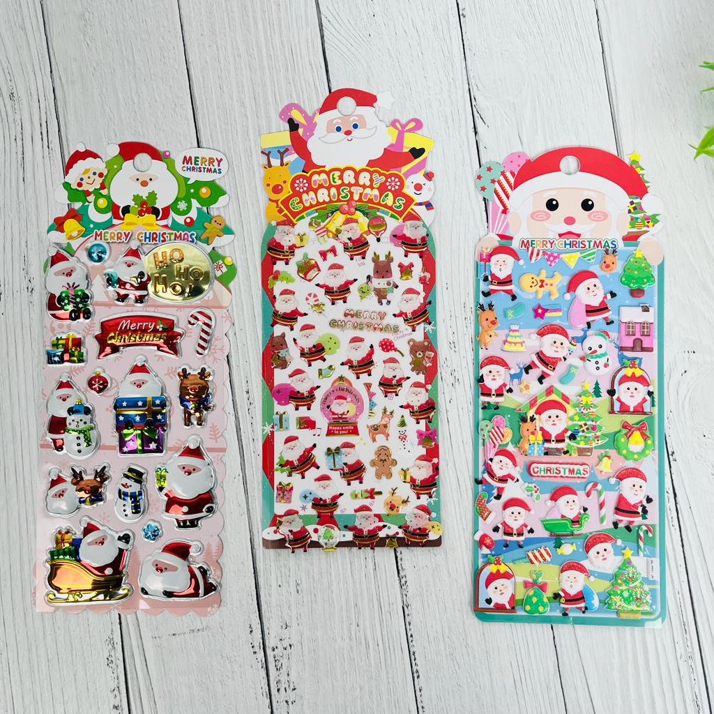Cute 3D Christmas Stickers - Festive Fun to Your Holidays