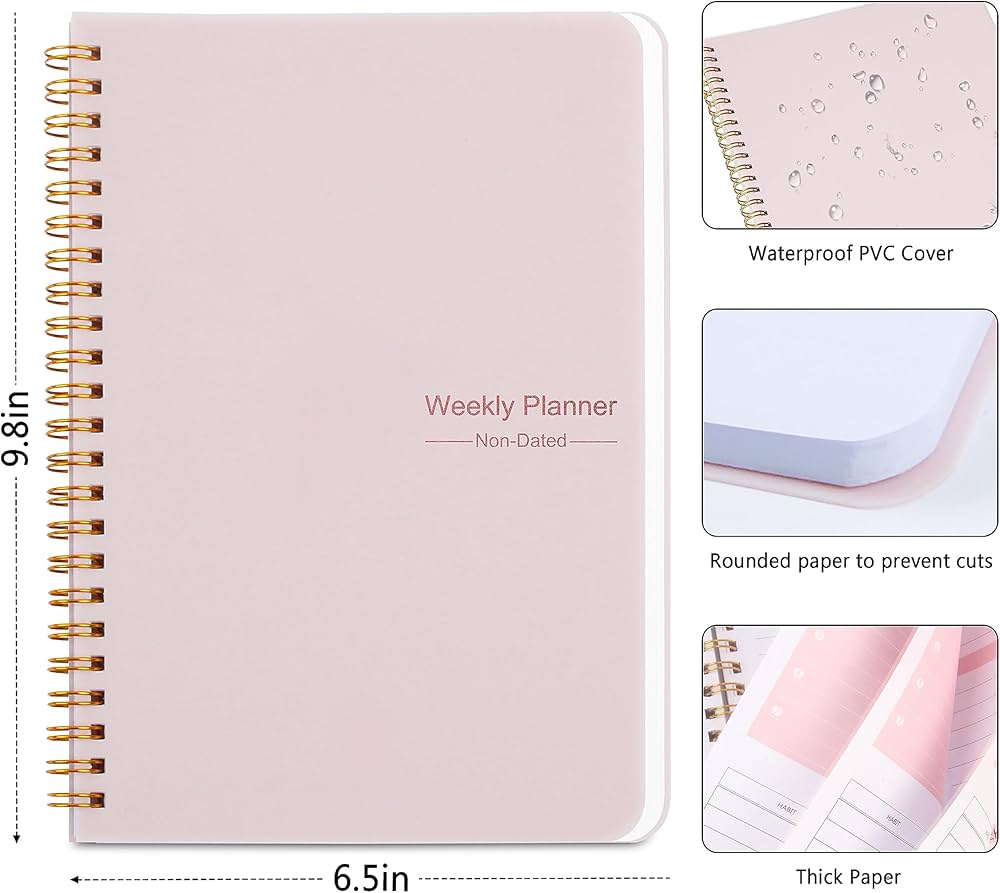 Weekly Planner - Undated Yearly Planning Book