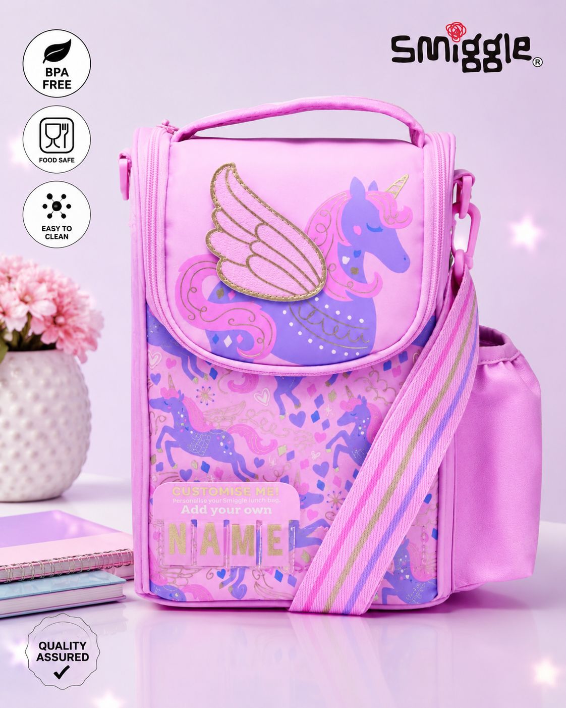 Smiggle Luxury Hanging Lunchbag - “Customise Me”