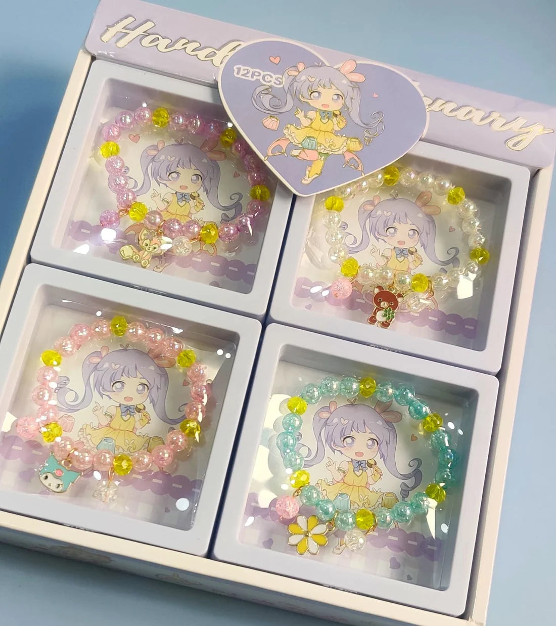 Cute Pearl Bracelet with Charms For Baby Girls