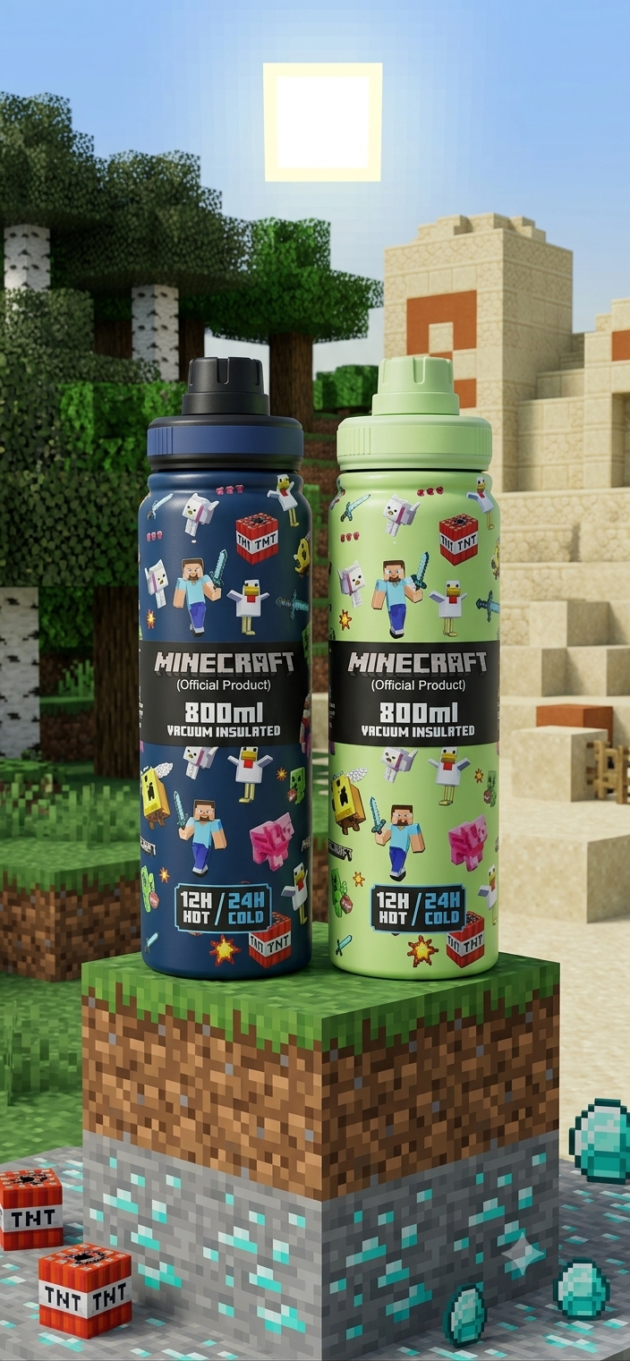 Minecraft - 800ml | Insulated Sports Bottle