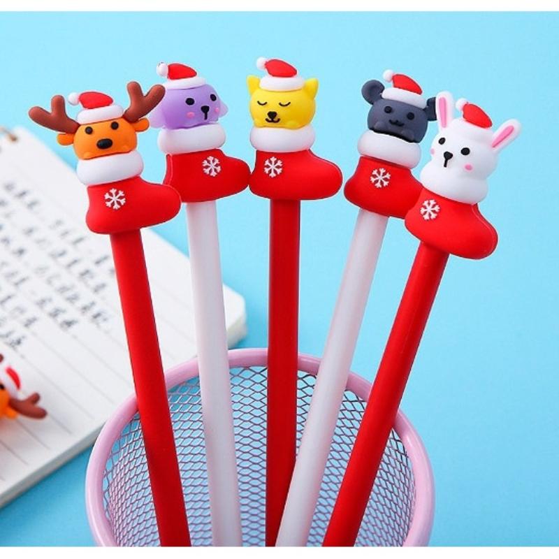 Christmas Gel Pens : Fun and Vibrant Writing (Random 1 Design)