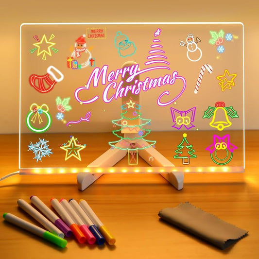 Premium 3D LED Notepad with Pen & Light (30x20cm)