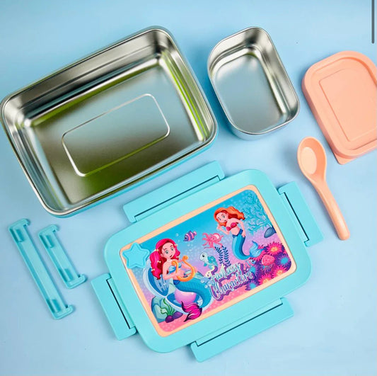 Big Lunch - Cute Steel Lunchbox with Extra Locks
