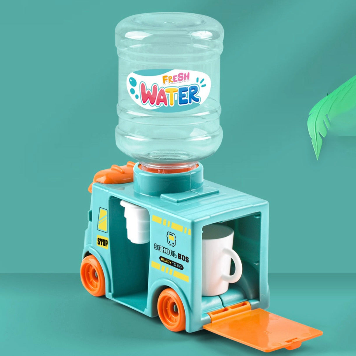 Mini Bus Water Tank/Dispenser with Playing Clay