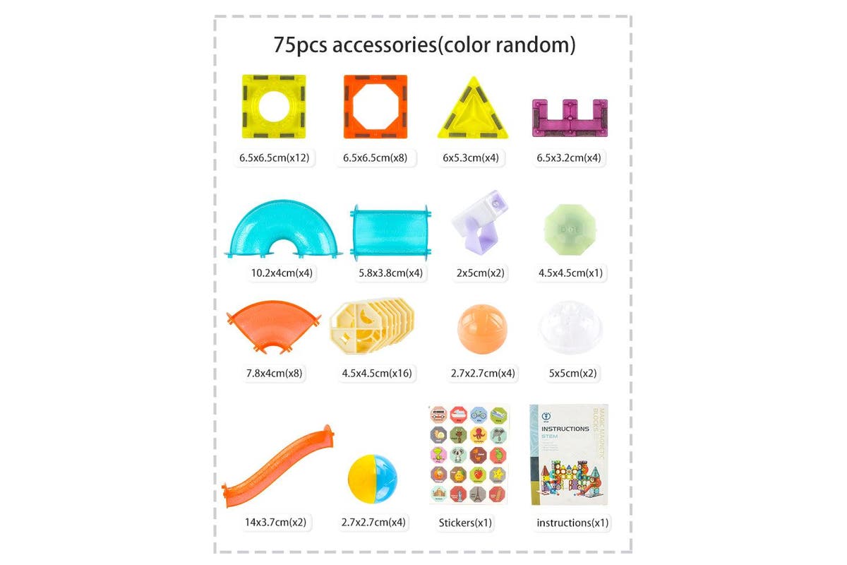 49pcs Magnetic Building Blocks with Lights (STEM)