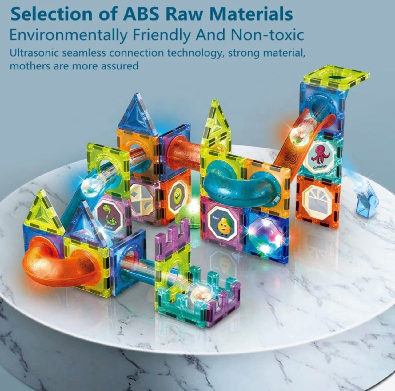 75pcs Magnetic Building Blocks with Lights (STEM)